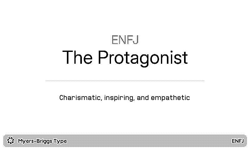 TRMNL | Myers-Briggs Type plugin