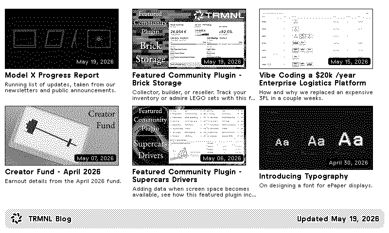 TRMNL | TRMNL Blog plugin