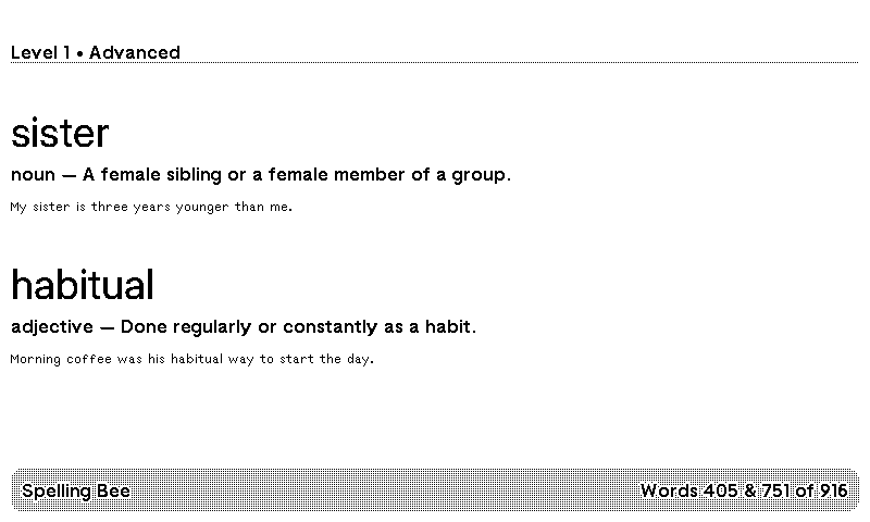 TRMNL | Spelling Bee plugin
