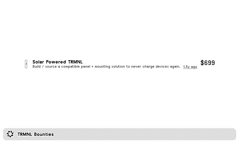 TRMNL | TRMNL Bounties plugin