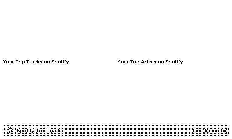 Spotify Stats Recipe | TRMNL