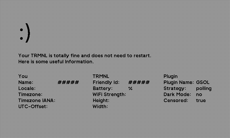 TRMNL | GSOL plugin