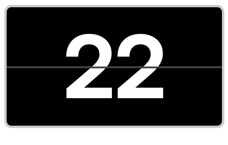 International Flip Date Clock Icon