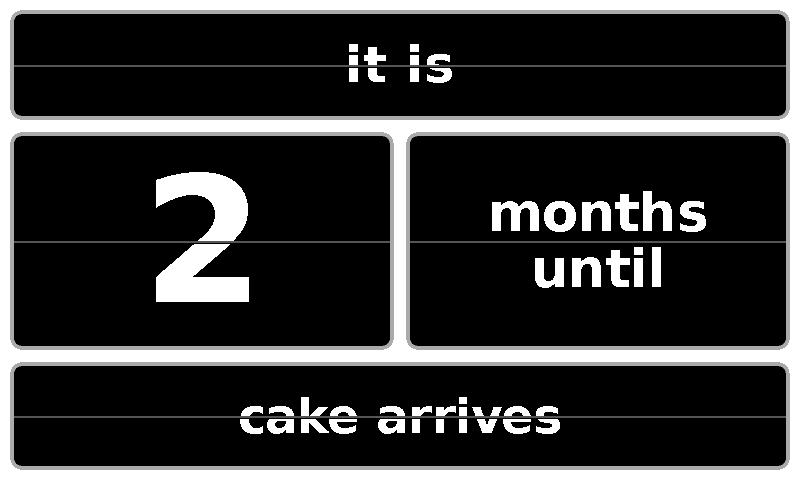Elegant Countdown Countup Display Icon